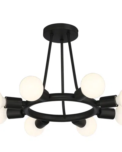 Crystorama Dakota 8 Light Black Ceiling Mount