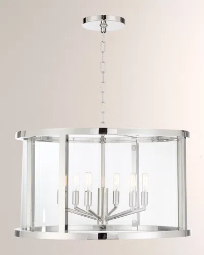 Crystorama Devon 6-light Lantern In Metallic