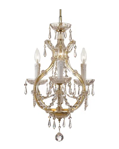Crystorama Discontinued  4-light Maria Theresa Mini Chandelier