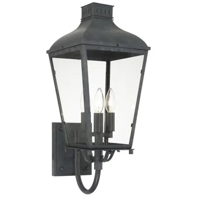 Crystorama Dumont 23 1/2" High Graphite Outdoor Wall Light In Black