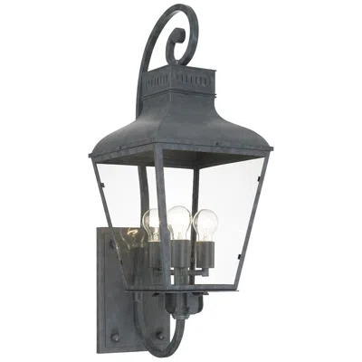 Crystorama Dumont 32" High Graphite Outdoor Wall Light In Black