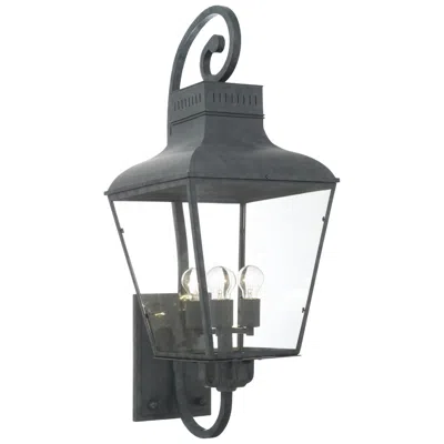 Crystorama Dumont 38 3/4" High Charcoal Outdoor Wall Light In Black