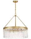 Crystorama Emory 8-light Modern Gold Chandelier In Gold