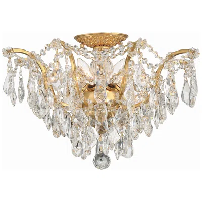 Crystorama Filmore 19" Wide Antique Gold Ceiling Light