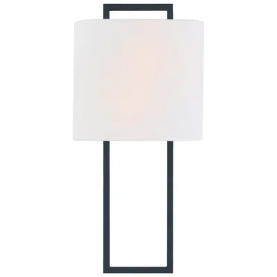 Crystorama Fremont 21" High Black Forged Wall Sconce
