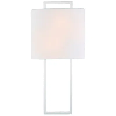 Crystorama Fremont 21" High Polished Nickel Wall Sconce In White