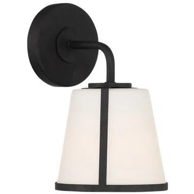 Crystorama Fulton 10 1/4" High Black Wall Sconce