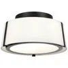 Crystorama Fulton 2-light Matte Black Ceiling Mount In Black