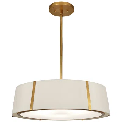 Crystorama Fulton 24'' Antique Gold Pendant