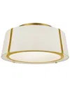 Crystorama Fulton 3-light Gold Ceiling Mount In Gold