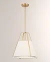 Crystorama Fulton 3-light Antique Pendant In Gold
