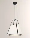 Crystorama Fulton 3-light Pendant In Black