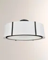 Crystorama Fulton 6-light Ceiling Mount In Matte Black