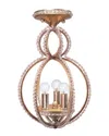 Crystorama Garland 3-light Semi-flush
