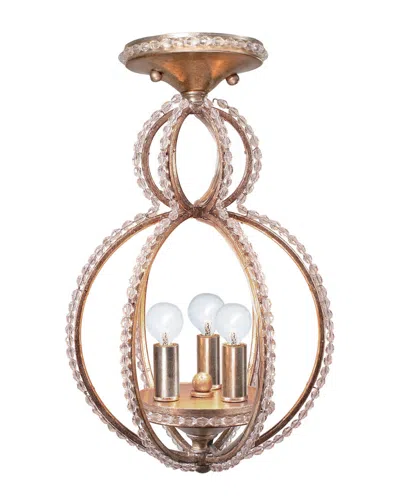 Crystorama Garland 3-light Semi-flush