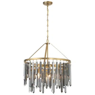 Crystorama Gemma 24'' Modern Gold Chandelier