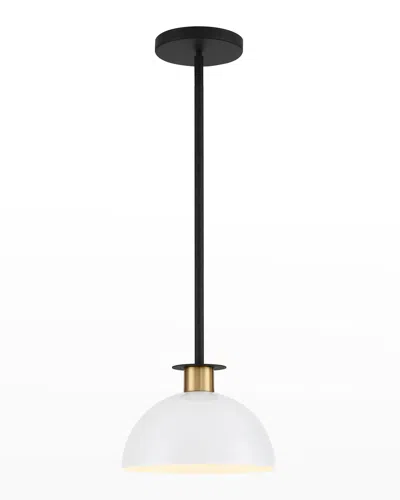 Crystorama Gigi 1-light Black And Aged Brass Mini Pendant