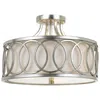 Crystorama 3-light Graham Flush Mount In Silver