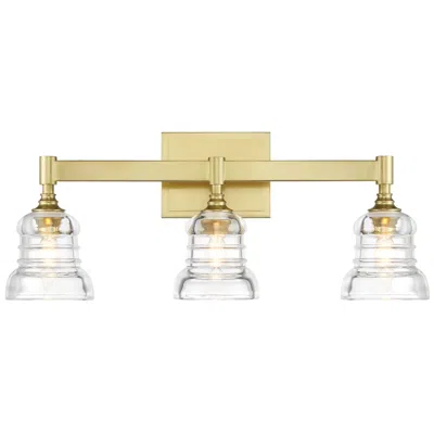 Crystorama Gregory 23.75'' Aged Brass Bathroom Vanity In Gold
