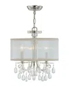 Crystorama Hampton 3-light Crystal Drum Shade Chandelier