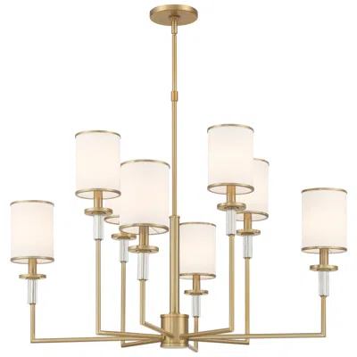 Crystorama Hatfield 33.25'' Vibrant Gold Chandelier