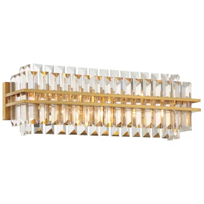 Crystorama Hayes 23 1/2" Wide Aged Brass Vanity Bath Light In Gold