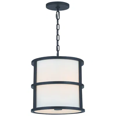 Crystorama Hulton 13" Wide Matte Black Pendant Light