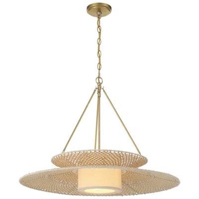 Crystorama Janipher 29.5'' Soft Gold Chandelier In Brown