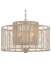 Crystorama Jayna 4-light Burnished Silver Chandelier In Metallic