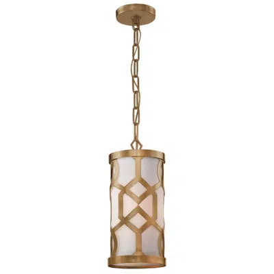 Crystorama Jennings 6 1/4" Wide Aged Brass Mini Pendant In Gold
