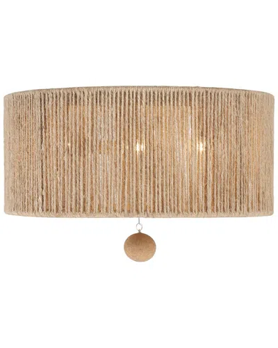 Crystorama Jessa 3 Light Burnished Silver Ceiling Mount In Gold
