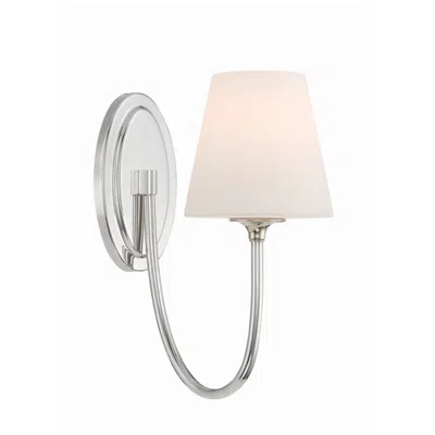 Crystorama Juno 13" High Polished Nickel Wall Sconce In Silver