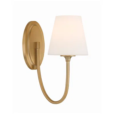 Crystorama Juno 13" High Vibrant Gold Wall Sconce