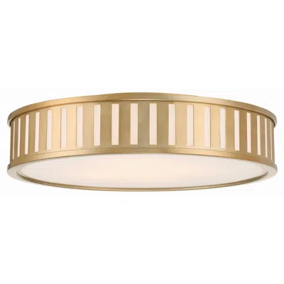 Crystorama Kendal 22.5'' Vibrant Gold Flush Mount