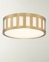 CRYSTORAMA KENDAL 3-LIGHT VIBRANT GOLD CEILING MOUNT