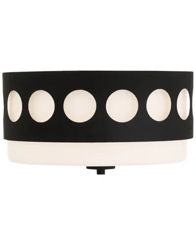 CRYSTORAMA CRYSTORAMA KIRBY 2 LIGHT BLACK FORGED CEILING MOUNT