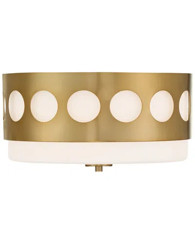 Crystorama Kirby 2 Light Vibrant Gold Ceiling Mount