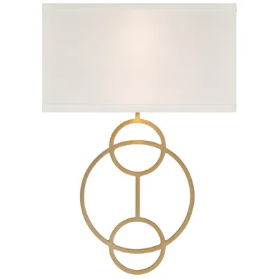Crystorama Laurel 10'' Vibrant Gold Sconce In White