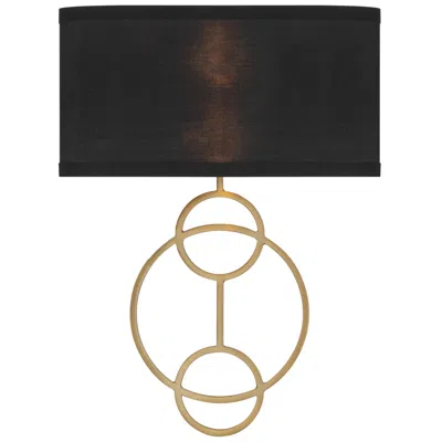 Crystorama Laurel 10'' Vibrant Gold Sconce In Brown