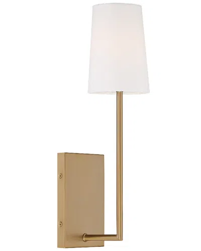 Crystorama Lena 1-light Vibrant Gold Wall Mount