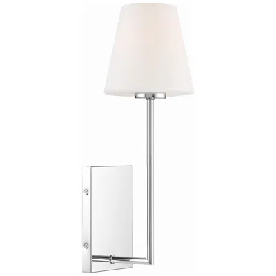 Crystorama Lena 17 1/2" High Chrome Wall Sconce In Silver