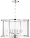 Crystorama Devon 6-light Polished Nickel Lantern In Metallic