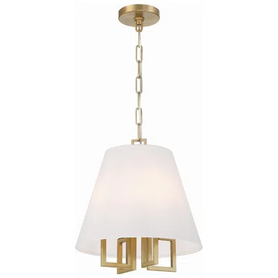 Crystorama Libby Langdon For  Westwood 4 Light Vibrant Gold Mini Chandelier