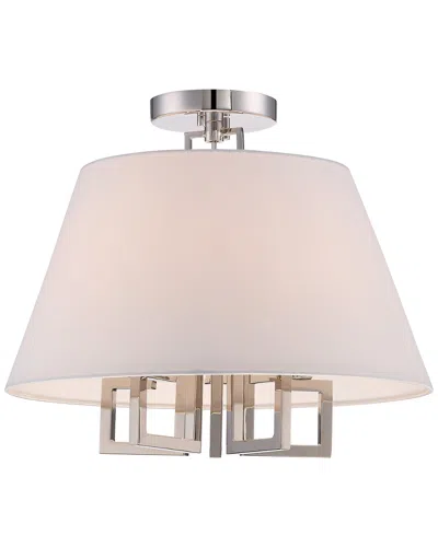Crystorama Libby Langdon Westwood 5-light Ceiling Mount In White