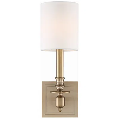 Crystorama Lloyd 13 1/2" High Aged Brass Wall Sconce In Gold
