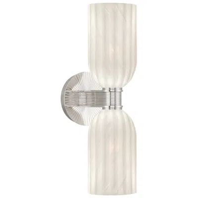 Crystorama Lotus 5'' Polished Nickel Sconce In Silver