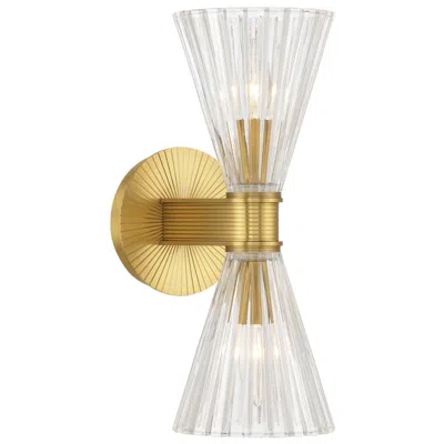 Crystorama Lotus 5.5'' Luxe Gold Sconce
