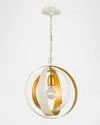 Crystorama Luna 4-light Sphere Mini Chandelier In Bronze Gold