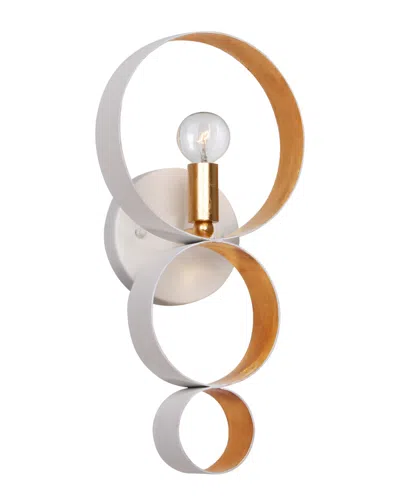 Crystorama Luna 1-light Sphere Sconce In White