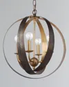 Crystorama 4-light Luna Mini Chandelier In Bronze/gold